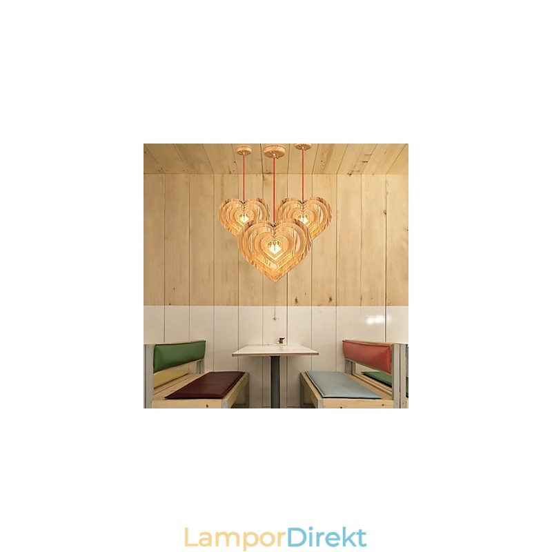 Ljuskrona Mini Style Lantern Trä Bambu