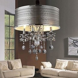 Modern Och Modern Kristallmetall Taklampa