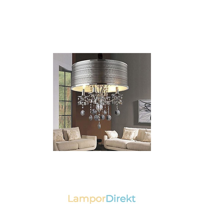 Modern Och Modern Kristallmetall Taklampa