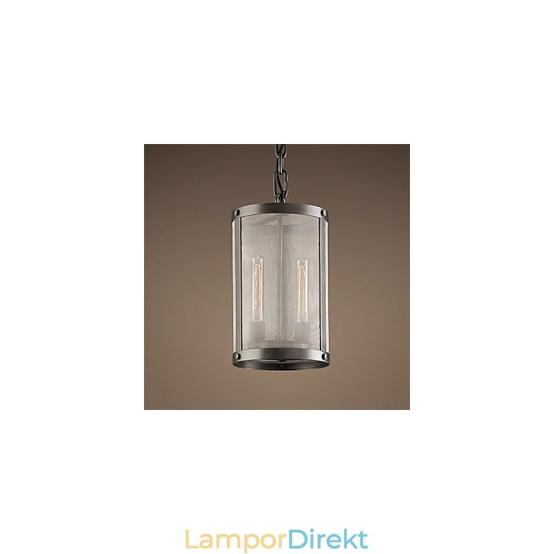 2 Ljus Pendent Light Med Transparent Skärm