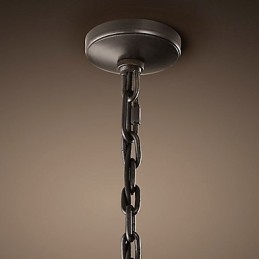 2 Ljus Pendent Light Med Transparent Skärm