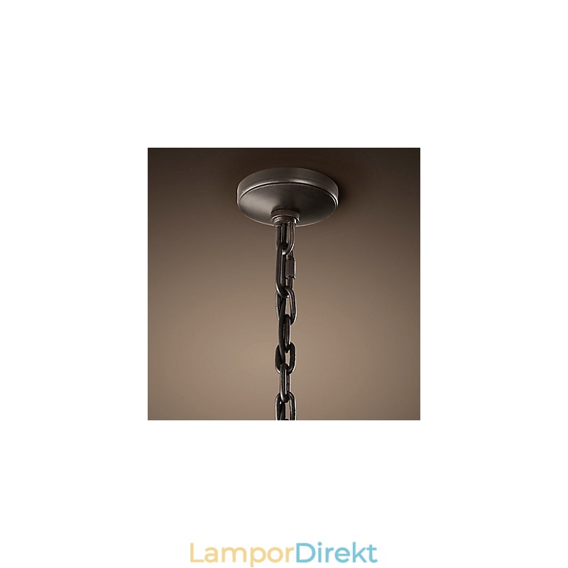 2 Ljus Pendent Light Med Transparent Skärm