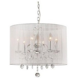 Modern Och Modern Trumkristall Galvaniserad Taklampa