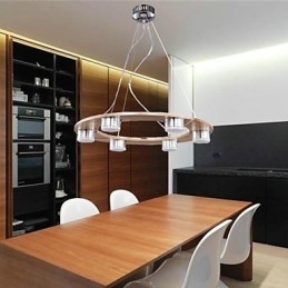 Pendellampor Modern Contemporary Wood Bamboo