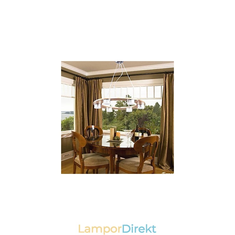 Pendellampor Modern Contemporary Wood Bamboo