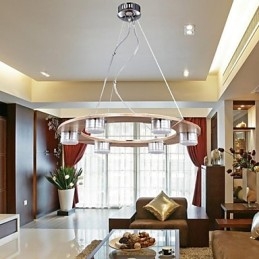 Pendellampor Modern Contemporary Wood Bamboo