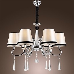 Modern Samtida Traditionell Klassisk Rustik Lodge Vintage Island Chrome Metal Chandelier Dining