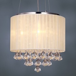 Elegant Kristallhängande Lampa Med 4 Lampor