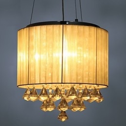 Elegant Kristallhängande Lampa Med 4 Lampor
