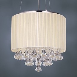 Elegant Kristallhängande Lampa Med 4 Lampor