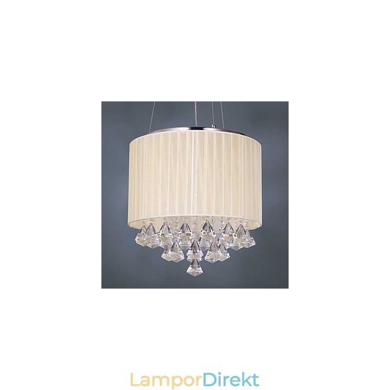Elegant Kristallhängande Lampa Med 4 Lampor