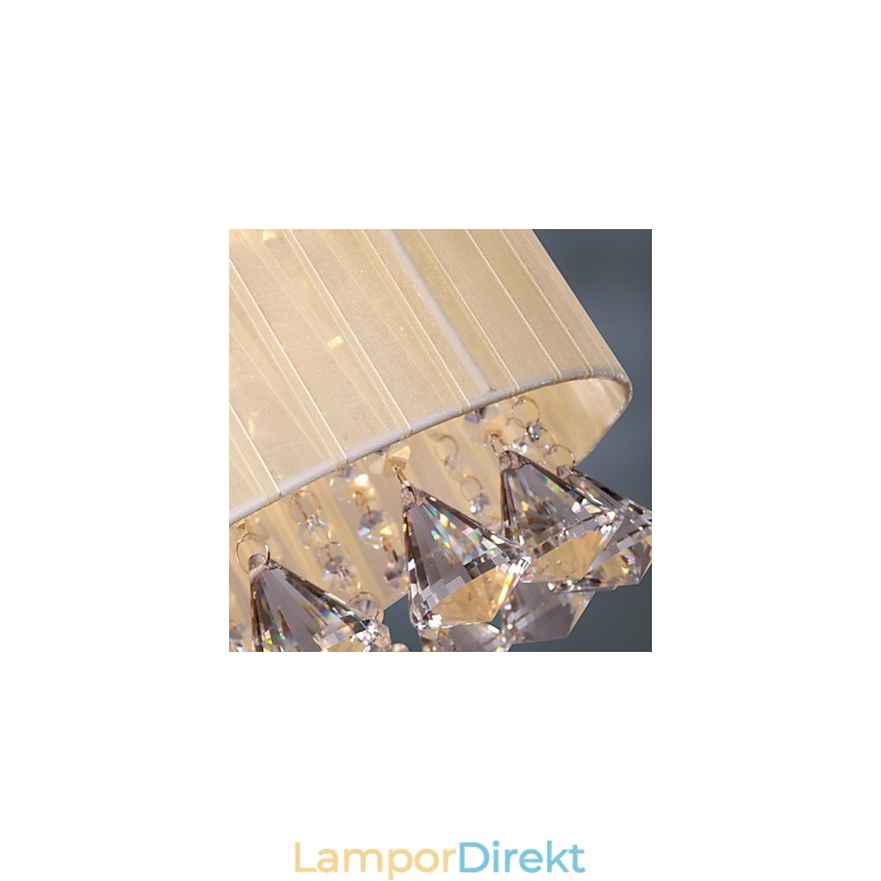 Elegant Kristallhängande Lampa Med 4 Lampor