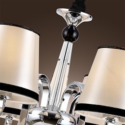 Modern Samtida Traditionell Klassisk Rustik Lodge Vintage Island Chrome Metal Chandelier Dining