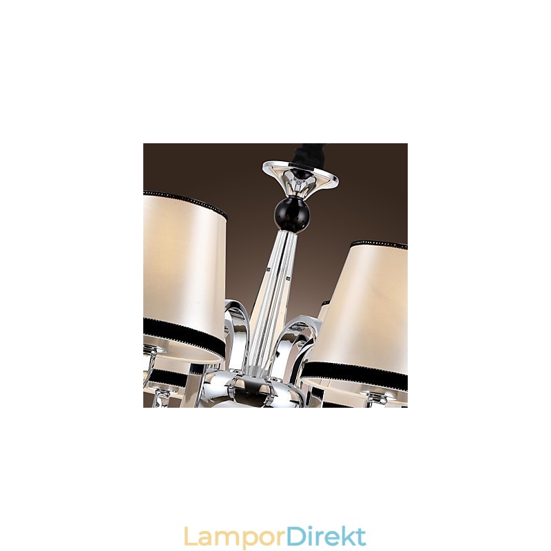 Modern Samtida Traditionell Klassisk Rustik Lodge Vintage Island Chrome Metal Chandelier Dining