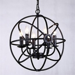 Ljuskrona Pendellampa I Ministil Modern Samtida Traditionell Klassisk Rustik Lodge Retro Lantern Country Globe