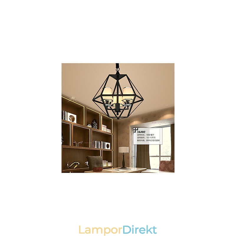 Pendellampor 3 Lampor Country Outdoors Metal