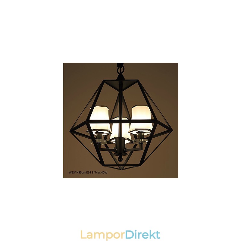 Pendellampor 3 Lampor Country Outdoors Metal