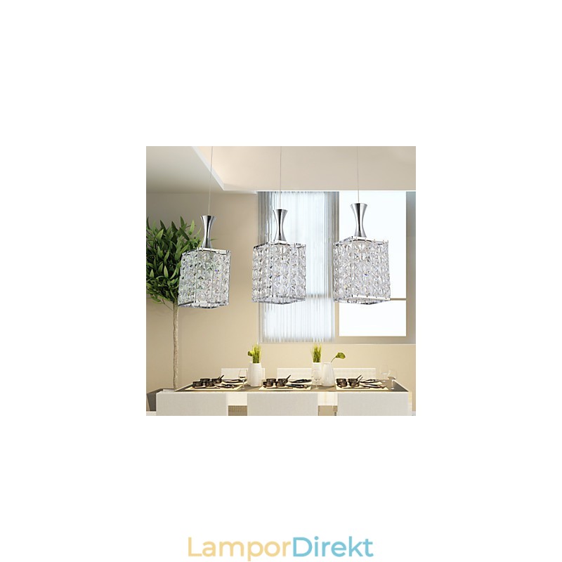 Lampor Metallram K9 Kristallkrona Droplight Skicka Glödlampa