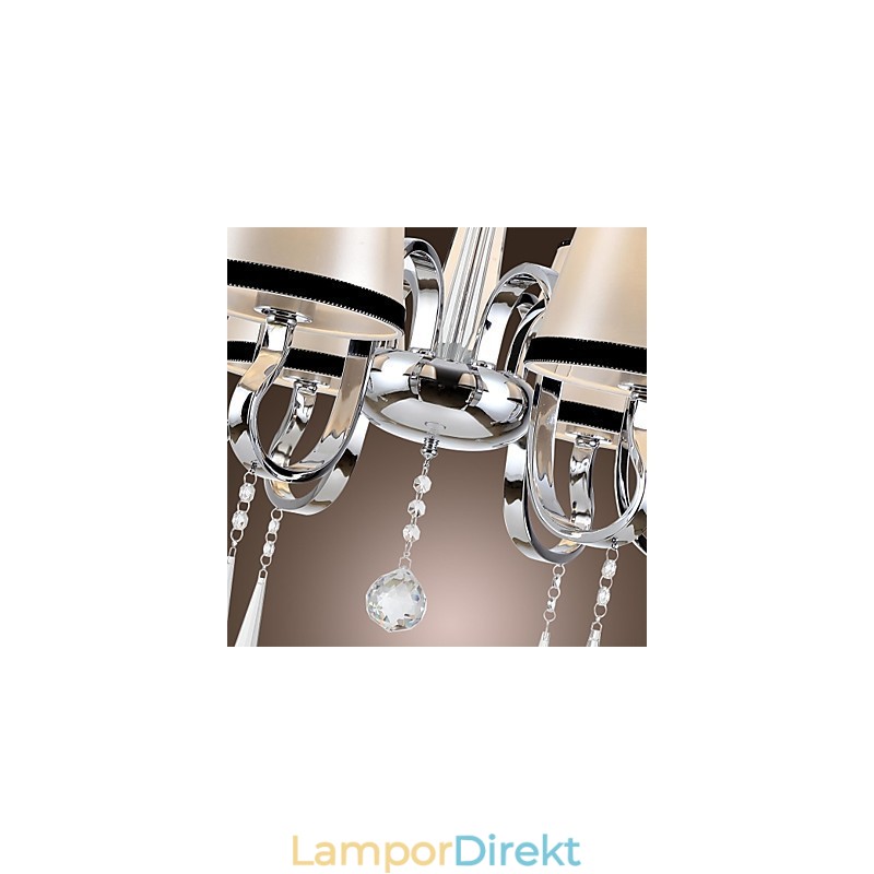 Modern Samtida Traditionell Klassisk Rustik Lodge Vintage Island Chrome Metal Chandelier Dining