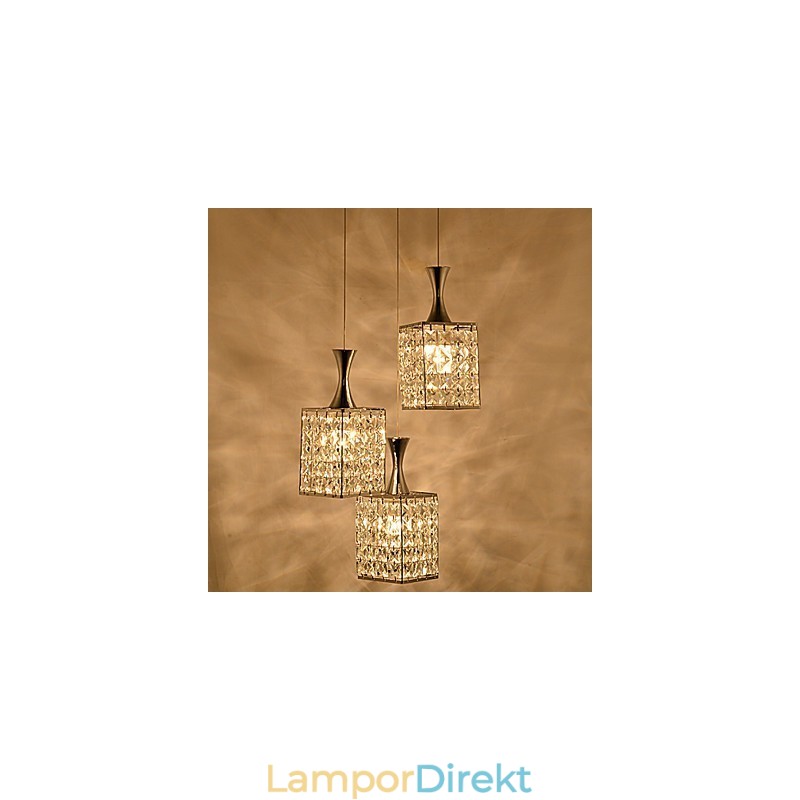 Lampor Metallram K9 Kristallkrona Droplight Skicka Glödlampa