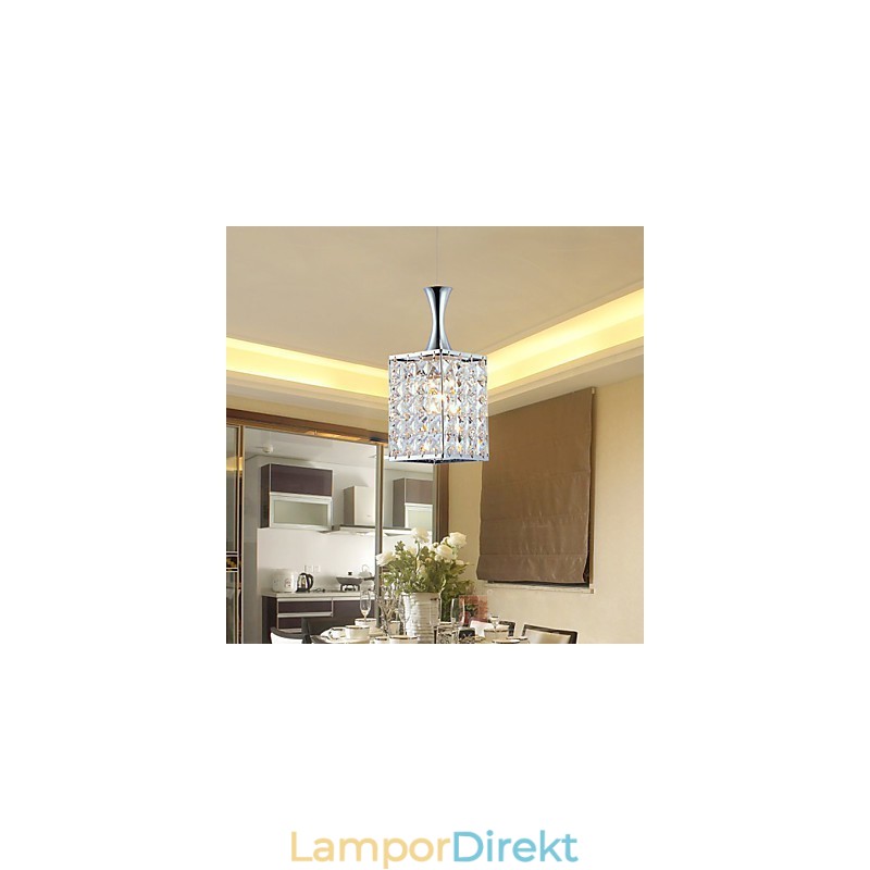 Lampor Metallram K9 Kristallkrona Droplight Skicka Glödlampa
