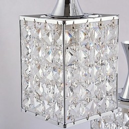 Lampor Metallram K9 Kristallkrona Droplight Skicka Glödlampa