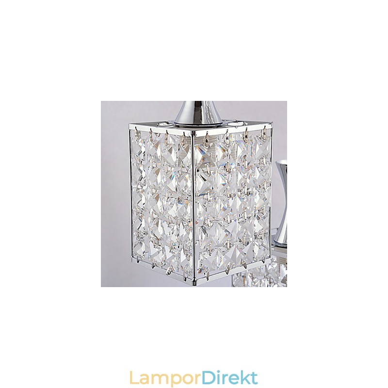 Lampor Metallram K9 Kristallkrona Droplight Skicka Glödlampa