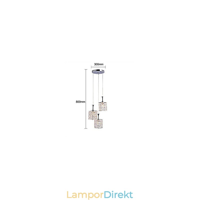 Lampor Metallram K9 Kristallkrona Droplight Skicka Glödlampa