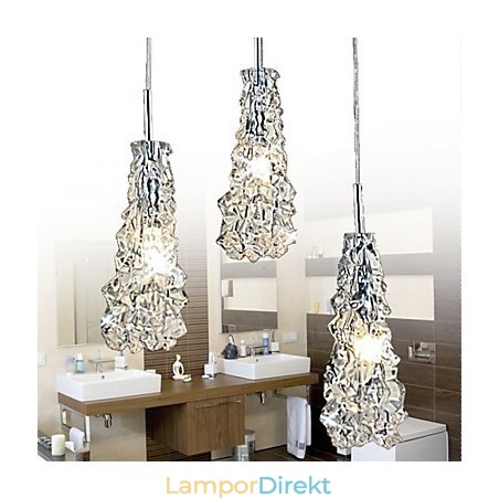 Tradition Classic Transparent Glas 3 Ljus Ljuskrona