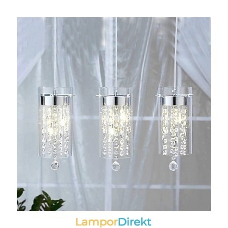 Konstnärlig Kristall Taklampa Med Glasskärmar G4 Lampbas Konstnärlig Kristall Taklampa Med Glasskärmar G4 Lampbas