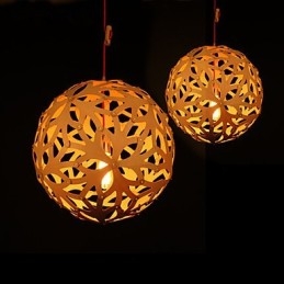 Ljuskrona Mini Style Lantern Trä Bambu