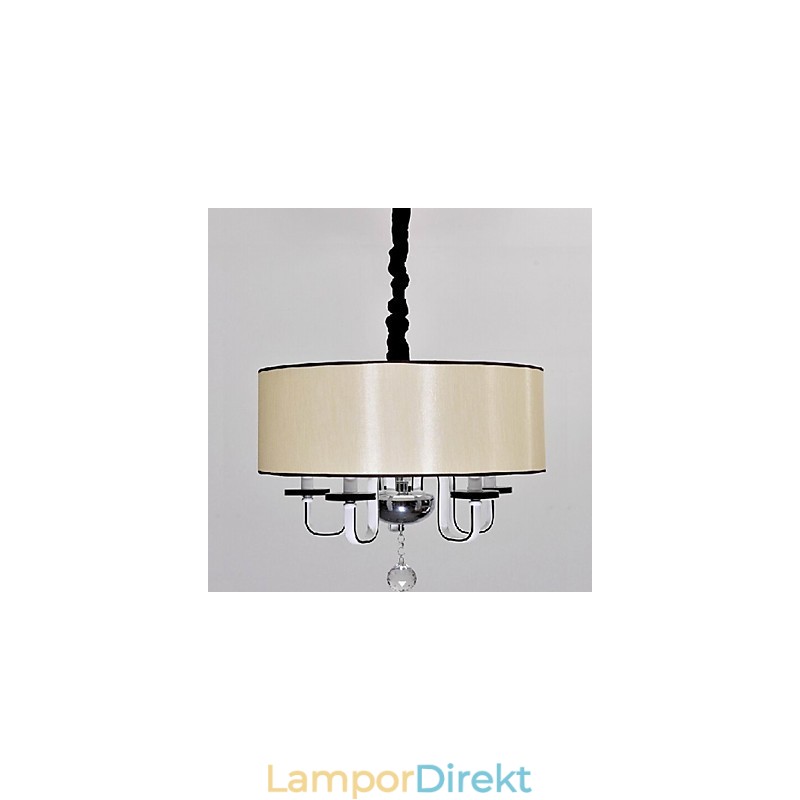 Modern Och Modern Kristallkrom Metall Taklampa