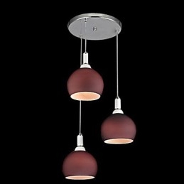 Modern Och Modern Elektropläterad Pendellampa I Ministil