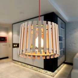 Pendellampor Mini Style Modern Contemporary Wood