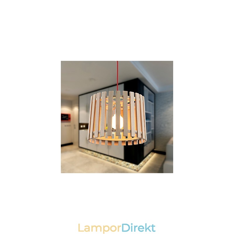 Pendellampor Mini Style Modern Contemporary Wood
