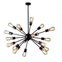 Modern 20-Ljus Taklampa I Radiell Funktion