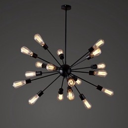 Modern 20-Ljus Taklampa I Radiell Funktion