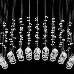 Traditionell Klassisk Kristallkrom Metall Infälld Montering