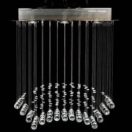 Traditionell Klassisk Kristallkrom Metall Infälld Montering