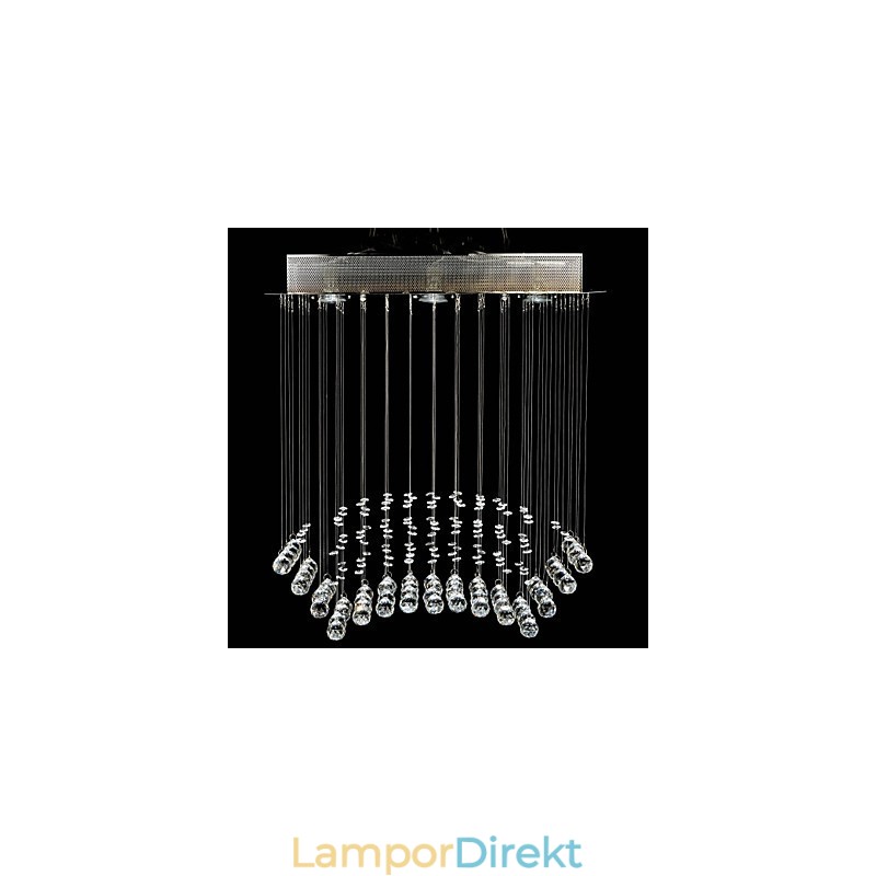 Traditionell Klassisk Kristallkrom Metall Infälld Montering