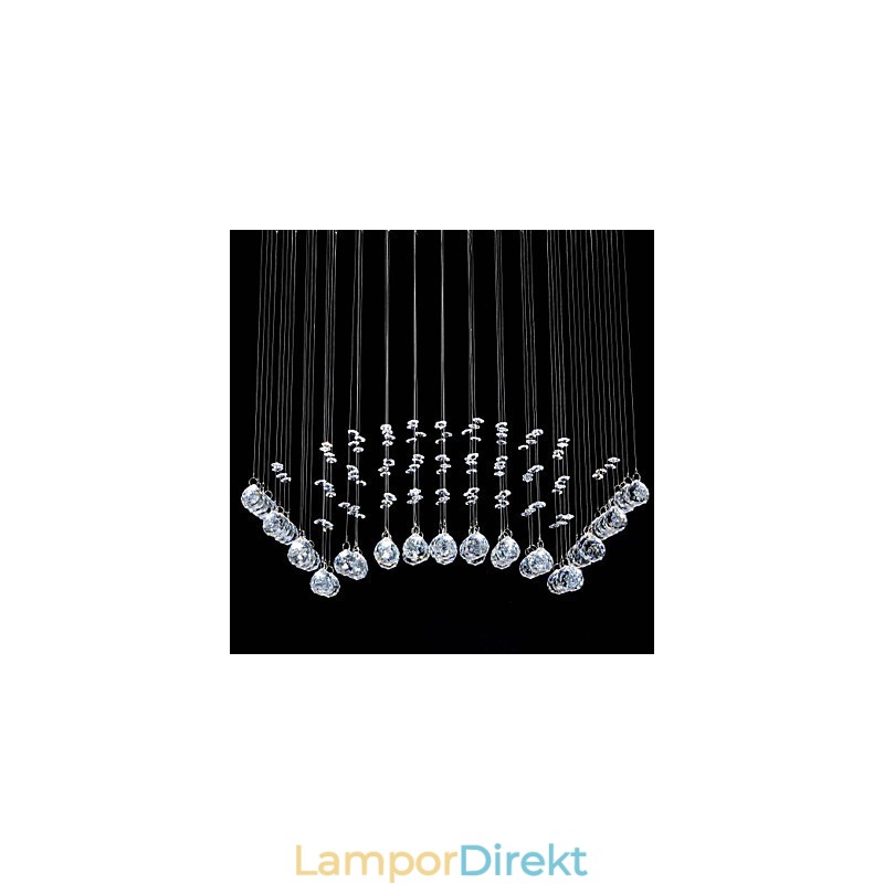 Traditionell Klassisk Kristallkrom Metall Infälld Montering