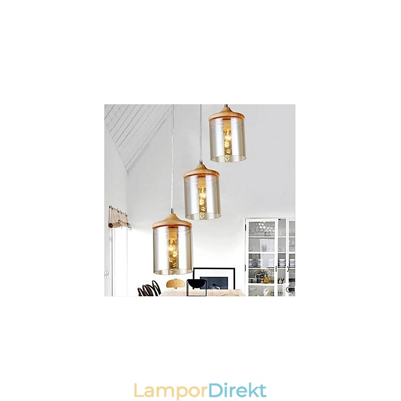 Glass Art Liten Pendellampa Ljus