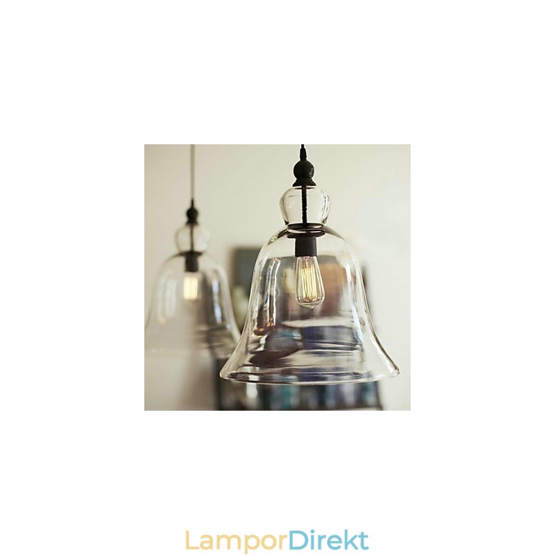 Country Mini Stil Målning Glas Taklampa