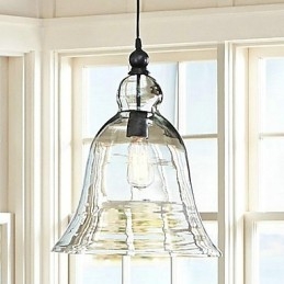 Country Mini Stil Målning Glas Taklampa