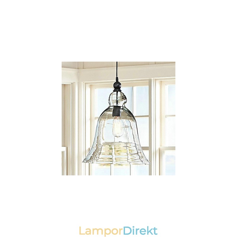 Country Mini Stil Målning Glas Taklampa