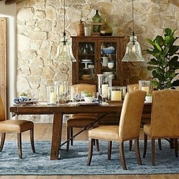 Country Mini Stil Målning Glas Taklampa