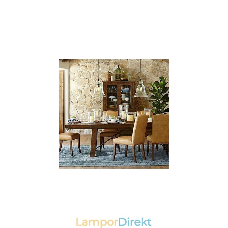 Country Mini Stil Målning Glas Taklampa