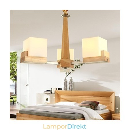 Ek Pendellampa Tre Lampor Ek Och Glas Ek Pendellampa Tre Lampor Ek Och Glas