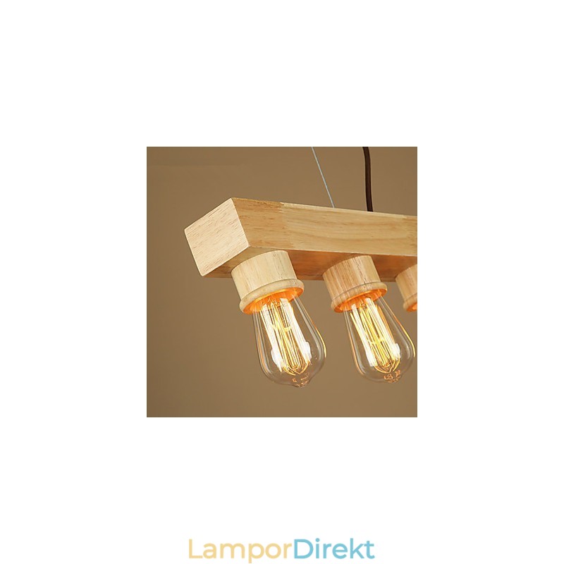 Pendellampor Country Wood Bamboo