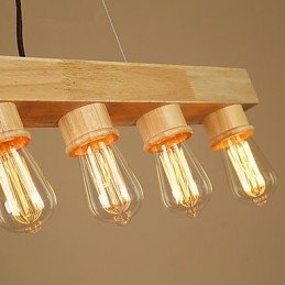Pendellampor Country Wood Bamboo
